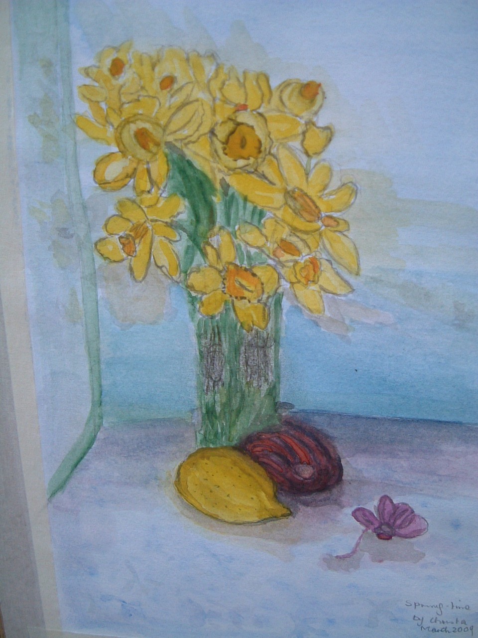 Daffodils in vase